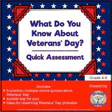 Whether you have a science buff or a harry potter fanatic, look no further than this list of trivia questions and answers for kids of all ages that will be fun for little minds to ponder. Freebie What Do You Know About Veterans Day Tpt