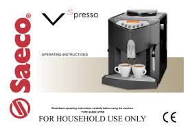 Check spelling or type a new query. Saeco V Spresso Espresso Machine Saeco 165897902 Vspresso Manual Manualzz