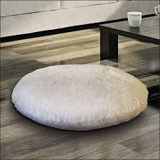 Large Faux Fur Floor Cushion Round Pillow Floor Cushions Oversized Floor Pillows Floor Pillows