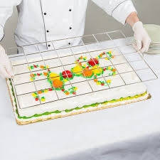 48 Piece Stainless Steel Full Size Sheet Cake Marker In 2020 Sheet Cake Half Sheet Cake Cake Sizes