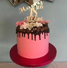 Everybody loves flowers on their birthday! Cupcakes To Go On Twitter Beautiful Cake For A Beautiful Girl Happy 18th Birthday Matilda 3 Tier Chocolate Drip Cake With Fresh Flowers And Personalised Acrylic Topper Https T Co Crt59dvqhm