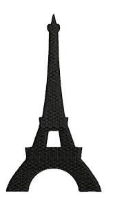 The eiffel tower silhouette sticker set includes images of the eiffel tower, trees and birds all in black silhouettes. Eiffel Tower Silhouette Embroideryshristi