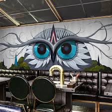 Apa yang tertulis di atas bukanlah sebuah isapan jempol belaka, namun sudah banyak yang membuktikan, adanya lukisan dinding atau mural café membuat pengunjung naik. Kustom Burung Hantu Hewan 3d Papel Lukisan Dinding Wallpaper Untuk Restoran Cafe Latar Belakang 3d Dinding Foto Mural Kertas Dinding 3d Stiker Wallpaper Aliexpress