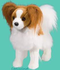 Douglas Feathers Papillon 16 Plush Stuffed Animal Puppy Dog Cuddle Toy New Pet Puppy Plush Stuffed Animals Puppies