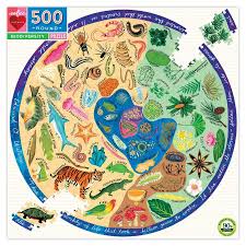 Your custom puzzle can be delivered anywhere in canada. Biodiversity 500 Piece Round Puzzle Abby Sprouts Baby And Childrens Store In Victoria Bc Canada
