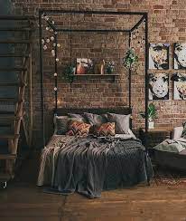 41 Wonderful Industrial Style Bedroom Design Ideas That Looks Elegant Industrial Bedroom Design Industrial Decor Bedroom Modern Bedroom