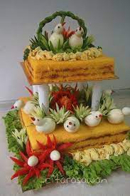 Ia bagi memastikan pulut kuning yang dimasak hi ! Tempahan Pulut Kuning Bertingkat Harijadi Citarasawan Food Carving Food Art For Kids Creative Food