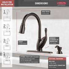 Advantages of pull down/out kitchen faucets. Delta Izak One Handle Pull Down Kitchen Faucet At Menards