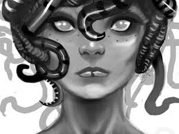 Medusa S Hair By Cassie Fuertez On Dribbble Usually medusa representations replace her whole hair with snakes. medusa s hair by cassie fuertez on dribbble