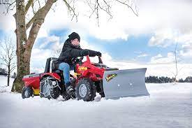 A snowplow (also snow plow, snowplough or snow plough) is a device intended for mounting on a vehicle, used for removing snow and ice from outdoor surfaces, typically those serving transportation purposes. This 77 Kids Snow Plow Attachment Actually Lets Kids Clear Snow Engaging Car News Reviews And Content You Need To See Alt Driver