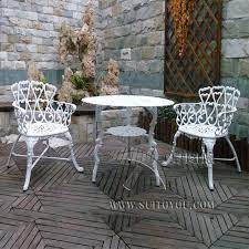 If your patio furniture will live in an enclosed location or will have plenty of shelter, you may not have to be as. 3 Piece Cast Aluminum Patio Bistro Set Outdoor Furniture Dining Set For Balcony Porch Garden White Furniture Garden Furniture Furniture Outdoorgarden Furniture Outdoor Aliexpress