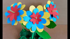Easy Paper Craft How To Make Paper Flowers