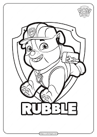 Quickly and easily find what the colors your favorite web page or any web page on the internet uses so you can incorporate them onto your page. Free Printable Paw Patrol Rubble Coloring Pages