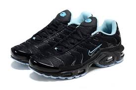 Cheap 2016 Men S Nike Air Max Tn Shoes Black Light Blue Wholesale Free Shipping