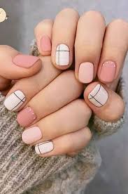 In today's nail art tutorial, i'll be showing you how to make nail simple flowers nail art design using nail gel polish you have at home! 52 Geometric Nail Art Ideas Page 44 Of 52 Fashion Star Cute Spring Nails Nail Drawing Trendy Nails