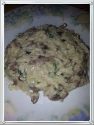 Recette De Risotto Aux Champignons Et Au Bacon Ma Cuisine Debutante Recette Risotto Risotto Champignons Recette Risotto Champignons