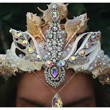 Chelseasflowercrowns Seashell Crown Mermaid Crown Goddess Crown
