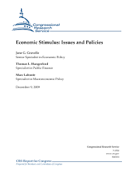 Economic Stimulus Issues And Policy Everycrsreport Com