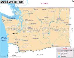 Washington Lakes Map Lakes In Washington State