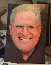 Here is a (commissioned) portrait i just finished. 36x24 mixed media