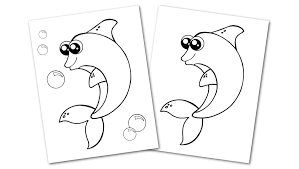 Latest printable dolphin colouring pages for children: Free Printable Dolphin Coloring Page Simple Mom Project