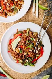 Probably one of the most popular dishes ever is the delicious pad thai. The Best Vegetarian Pad Thai Recipe 20 Minutes The Healthy Maven