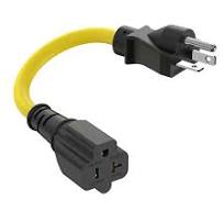 1 Ft Nema 5-20P Extension Cord 12AWG Nema 5-20P to 5-20R/5 ...