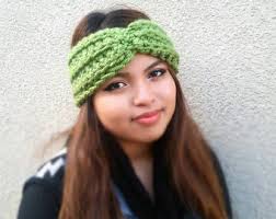 Custom Crochet Headwrap, Chunky Yarn Earwarmer, Adjustable Headwrap