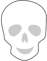 Simple Sugar Skull Outline Template Skull Template Sugar Skull Drawing Sugar Skull Stencil