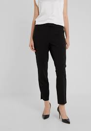 Dkny jeans burgundy stretch ponte knit pull on skinny leggings pants us m. Dkny Foundation Pant Side Slits Trousers Black Zalando De