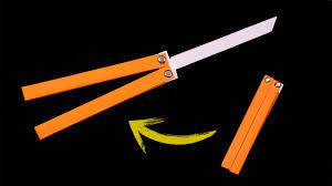 Making 3d papercraft butterfly is a lovely craft that is easy to make and is based on origami folds, but involves glue. Origami Easy Knife Butterfly Knife Csgo Youtube