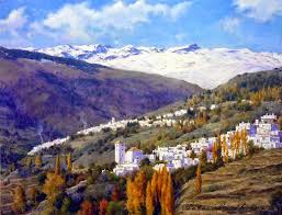 Pintura Peter Bojthe Paisajes Montanas Dibujo Paisaje Urbano