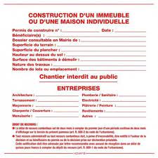 Le permis de démolir est une autorisation qui concerne les travaux de démolition totale ou partielle d'une construction. Panneau Permis De Demolir 1200 X 800 Personnalisable Equipement Chantier