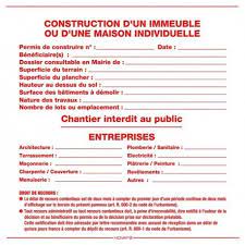 Le permis de démolir est une autorisation qui concerne les travaux de démolition totale ou partielle d'une construction. Panneau Permis De Demolir 1200 X 800 Personnalisable Equipement Chantier