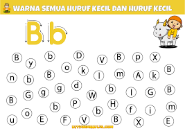 Lembaran mewarna kreativiti dan estetika. Lembaran Kerja Huruf Abc Prasekolah Pdf 03 Kitpramenulis