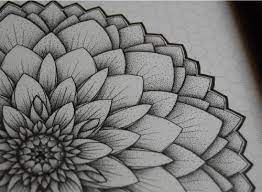 Mandala Designs Worksofacirclethinker The Black Dahlia This Is Dahlia Flower Tattoos Dahlia Mandala Design