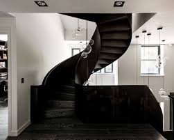 Modern farmhouse satin black/brushed stainless steel. Staircase Trends The Latest Materials And Architectural Styles Homes Gardens