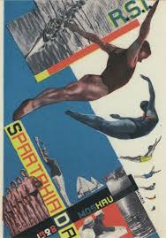 Cartao Postal Construtivismo Russo Spartakiada Feito Por Gustav Klutsis Em 1928 Constructivism Cool Posters Graphic