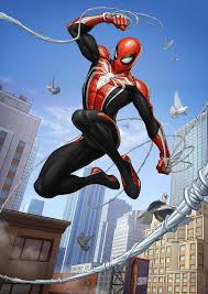 Black And White Spiderman Suit Ps4 Spider Man Advanced Suit Red Black And White 3 By Dannydc1197 Hombre Arana Comic Hombre Arana Personajes De Marvel
