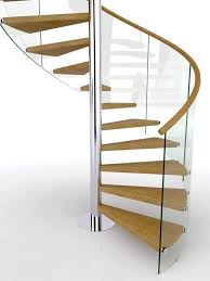 Browse 156 wood and glass staircases on houzz. Glass Railing Spiral Staircase Demax Arch