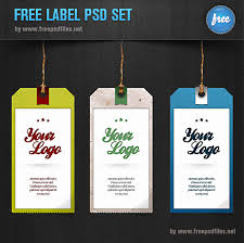 Nothing looks as great as your own personalized labels on a bottle. Label Psd Set 3 Tag Templates Free Psd Files