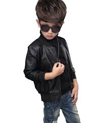 Youngsoul Childrens Boys Faux Leather Biker Jacket With Quilting Black 11 12t Baseball Collar Stit Faux Leather Biker Jacket Coats Jackets Women Biker Jacket