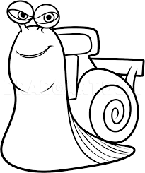 A snail with dreams of being a racer accidentally mutates and wins a racing championship with his own efforts and the help of his friends. How To Draw Whiplash From Turbo Coloring Page Trace Drawing