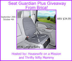 Brica Seat Guardian Plus Giveaway Fallingforbaby Thrifty Nifty Mommy Giveaway Brica Thrifty