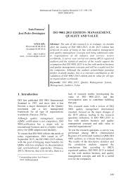 Organisations must evidence they have determined, considered and, where necessary, taken action to address any risks or · iso 9001:2015 clause 10 recognises that incremental (continual) improvement is not the only improvement profile. Pdf Iso 9001 2015 Edition Management Quality And Value