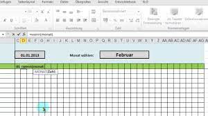 In „a1 steht der erste tag des anstehenden quartals. Gut Excel Monatsubersicht Aus Jahres Dienstplan Ausgeben Per Wverweis Voll Youtube