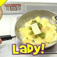 Microwave potatoes for about 10 minutes on high (or boil potatoes until tender). Little Lady Vintage Oven Cooking A Miniature Omelet Youtube