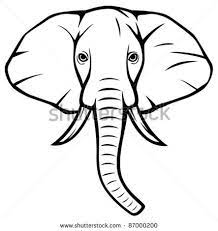 Elephant Head African Elephant Elephant Head Drawing Elephant Drawing