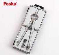 Foska Good Quality Metal Math Student Precision Compass Divider