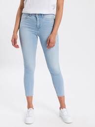 Judy women's jeans super skinny fit high waist ankle length light blue –  CROSS JEANS